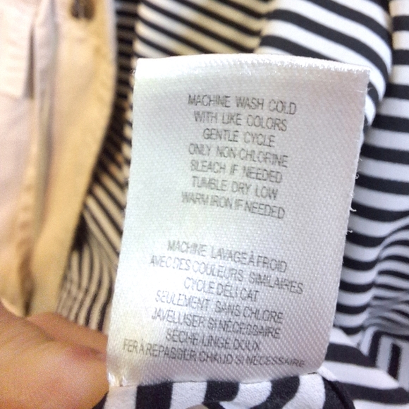 Anthropologie Daniel Rainn small beige black lightweight fall utility jacket - Picture 6 of 9